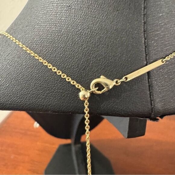 Kendra Scott 14k Gold-Plated Color-Framed Stone 21” Adjustable Lariat Necklace - Picture 6 of 7